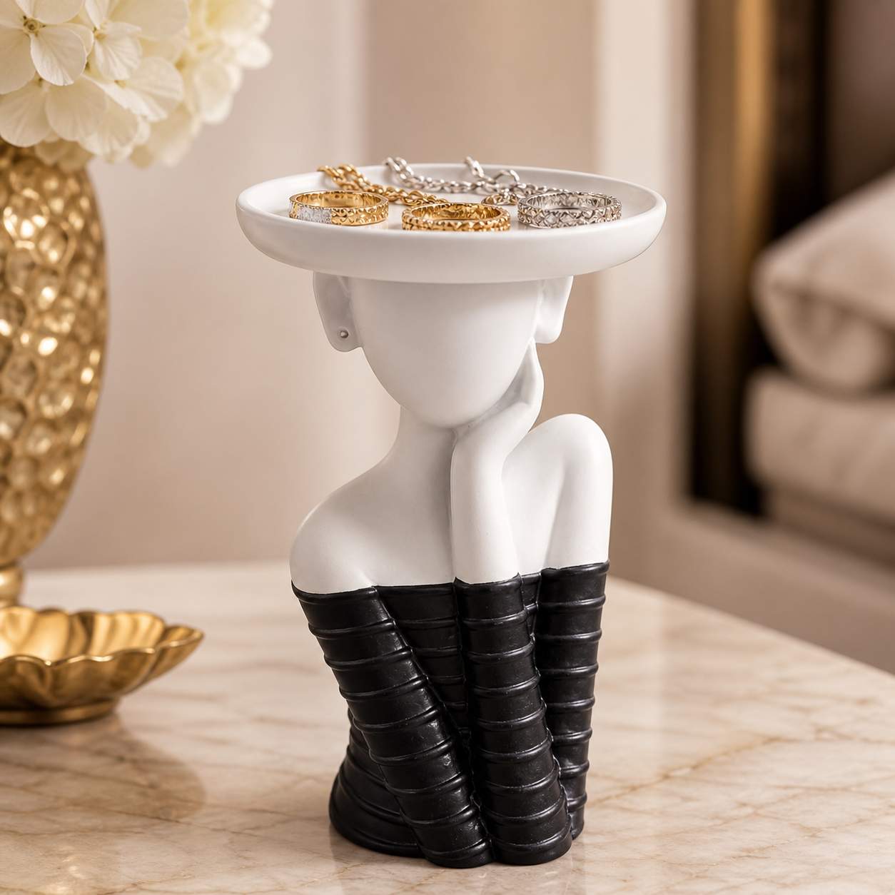 Modern Sculptural Jewelry Tray
