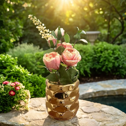 Flower With Golden Pot