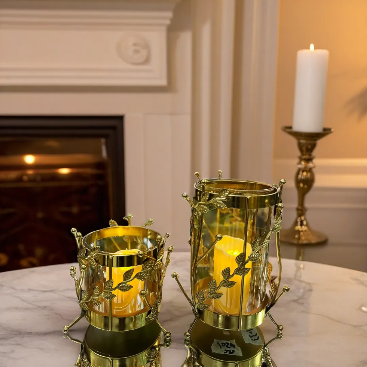 Metallic Candle Stand