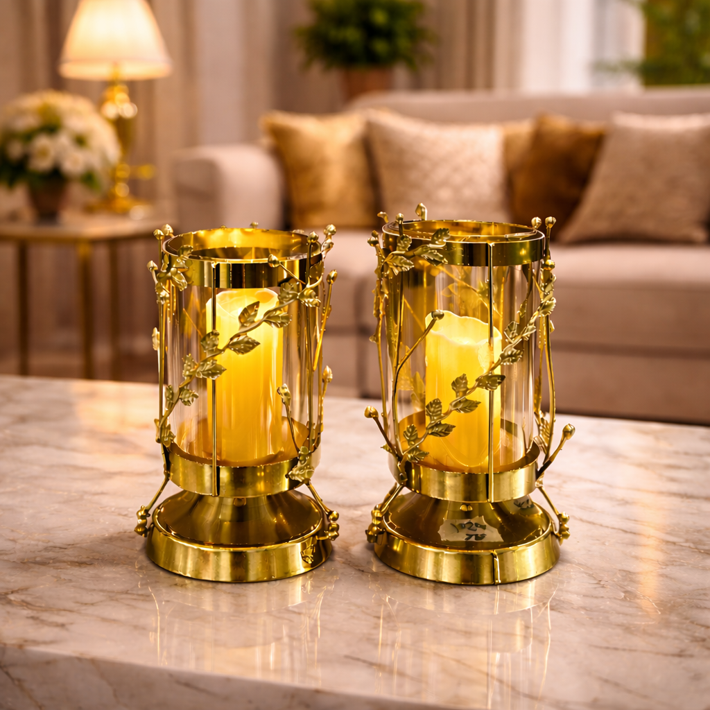 Metallic Candle Stand