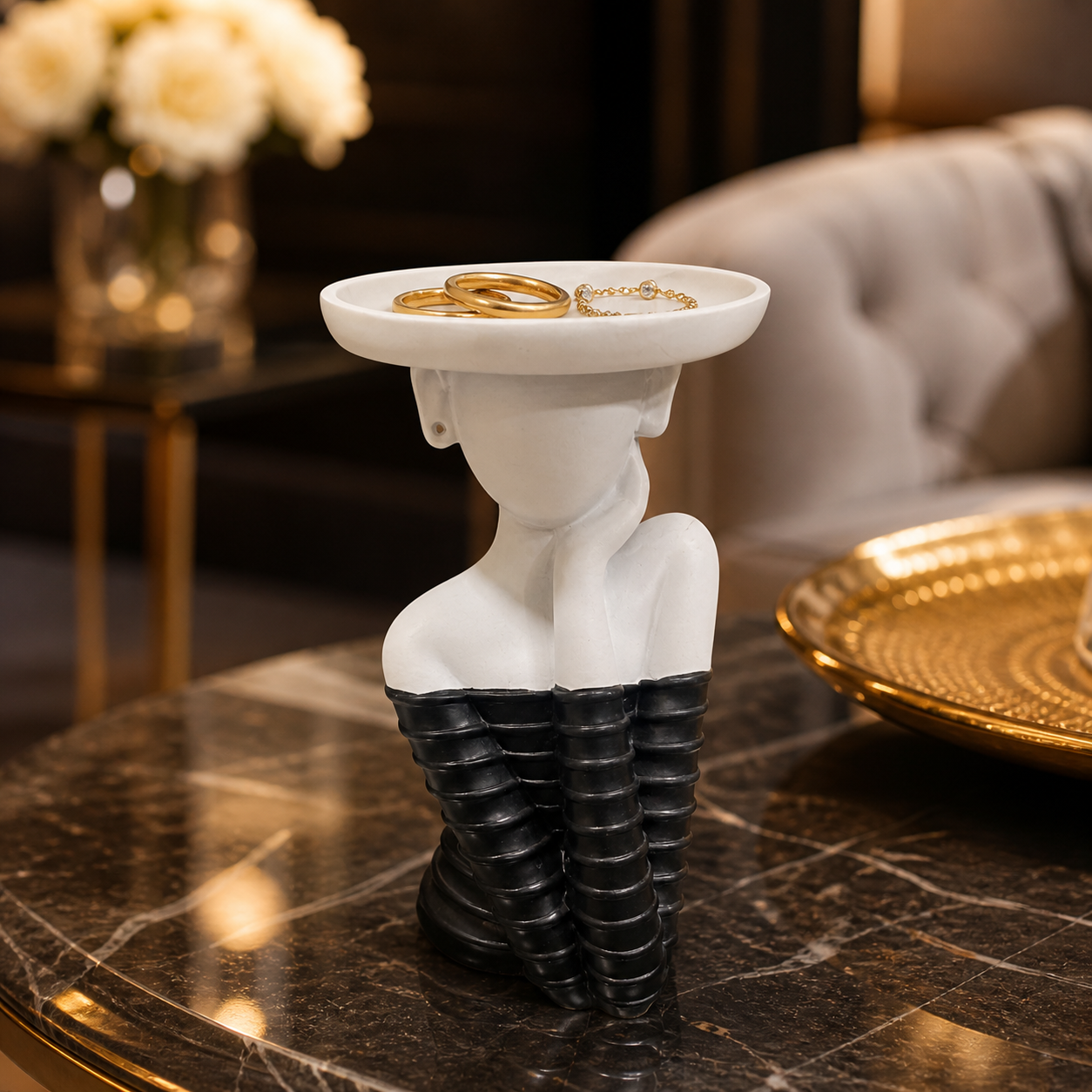 Modern Sculptural Jewelry Tray