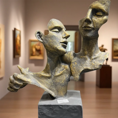 Unique 2-face sculpture