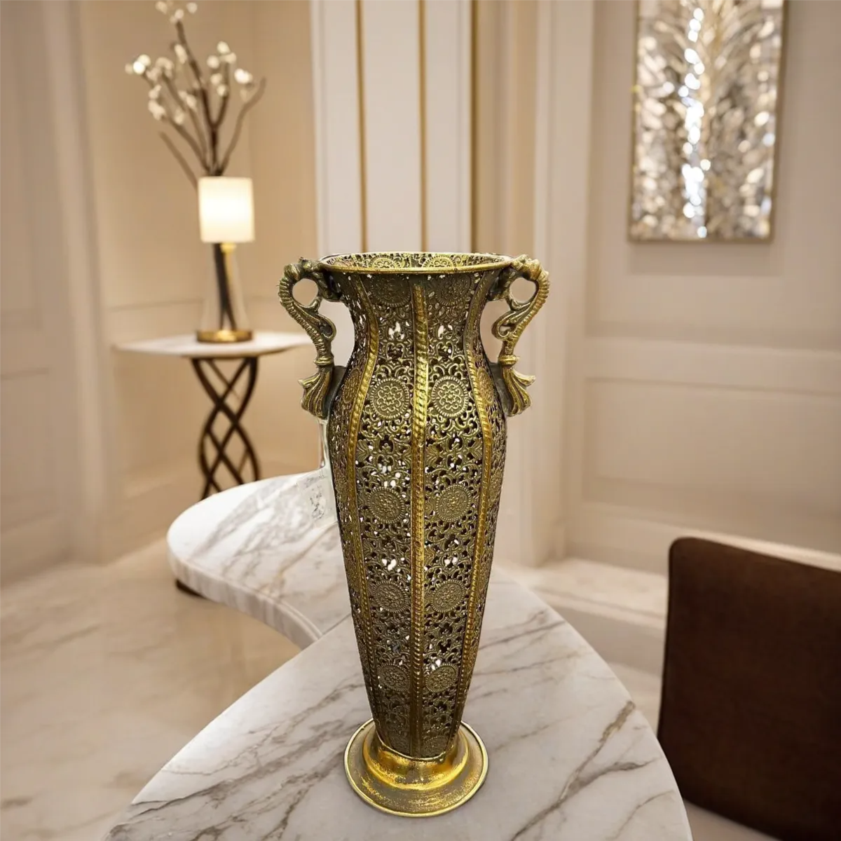 Antique Metal Vase