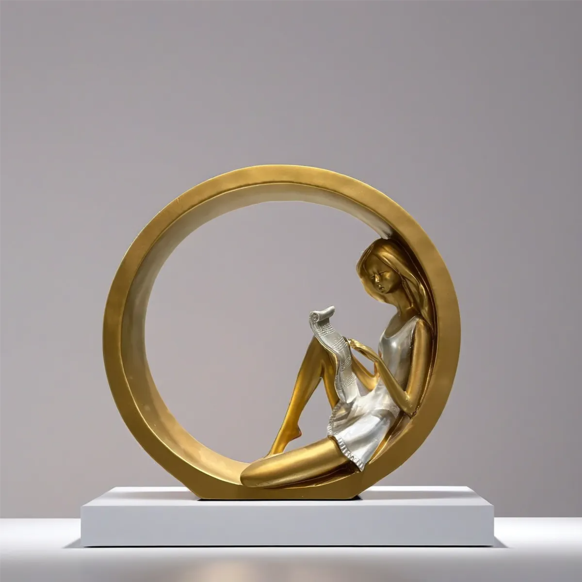 Reading Girl Decor Piece