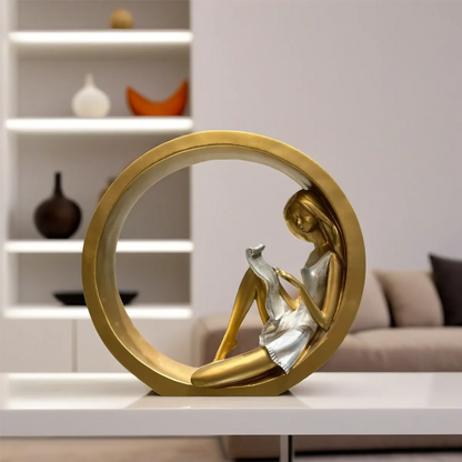 Reading Girl Decor Piece